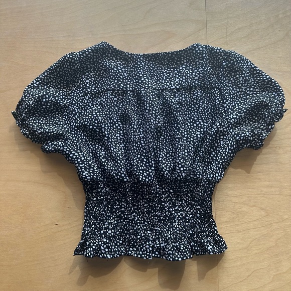 Crescent and White polkadot Blouse - Picture 5 of 5